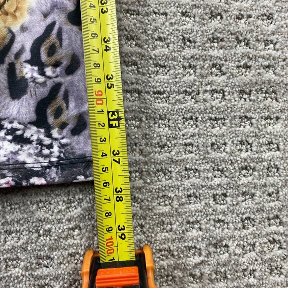 Silver Women's Floral Leggings Plus One Size Stretchable Pants - Picture 6 of 12